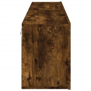 ТВ шкафове за стенен монтаж, 2 бр, опушен дъб, 80x30x41 см