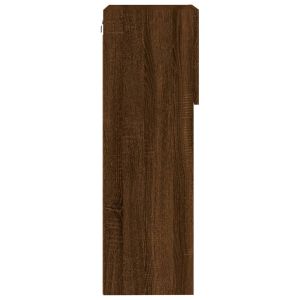 ТВ шкаф с LED осветление, кафяв дъб, 40,5x30x90 см