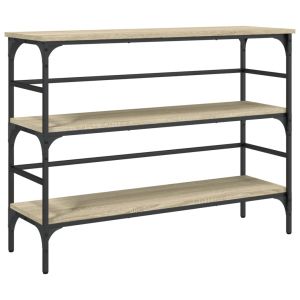 Конзолна маса, дъб сонома, 100x32x75 см, инженерно дърво