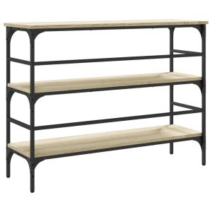 Конзолна маса, дъб сонома, 100x32x75 см, инженерно дърво