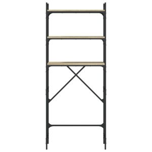 Рафт за пералня, сонома дъб, 67x25x163 см, инженерно дърво