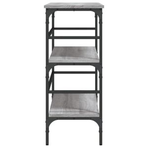 Конзолна маса, сив сонома, 100x32x75 см, инженерно дърво