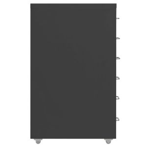 Мобилен офис шкаф, антрацит, 28x41x69 см, метал