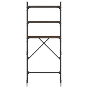 Рафт за пералня, кафяв дъб, 67x25x163 см, инженерно дърво