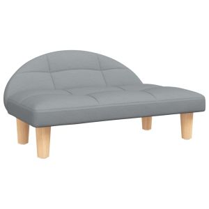 Кучешко легло светлосиво 70x52x30 см текстил