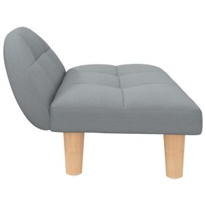 Кучешко легло светлосиво 70x52x30 см текстил