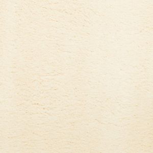 Килим HUARTE с къс косъм, мек и миещ се, кремав, Ø 80 см