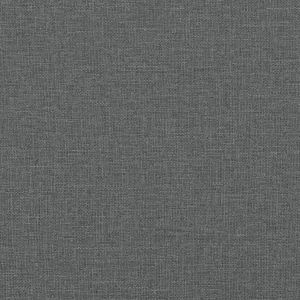 3-местен диван с табуретка, тъмносив, 180 см, текстил