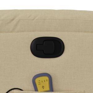 Масажен наклоняем стол, кремав, текстил