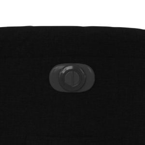 Електрически стол реклайнер, черен, текстил