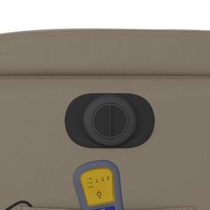 Електрически масажен реклайнер стол, капучино, изкуствена кожа