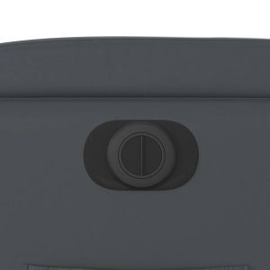 Електрически реклайнер стол, сив, изкуствена кожа