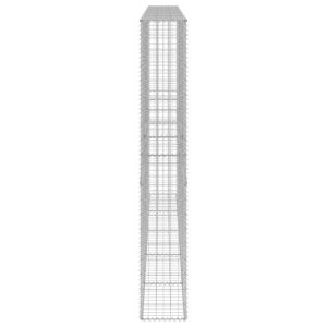 Габионна стена с капаци, поцинкована стомана, 300x30x200 см