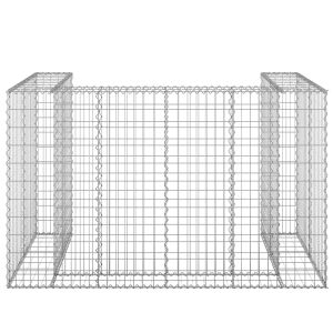 Габионна стена за контейнери поцинкована стомана 180x100x110 см