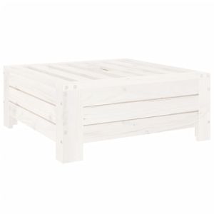 Основа за чадър с капак, бяла, борово дърво масив