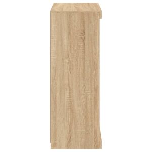 Сайдборд с LED светлини, сонома дъб, 60,5x37x100 см