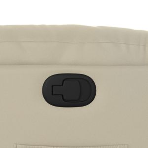 Реклайнер, кремав, изкуствена кожа