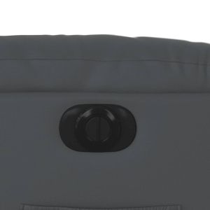 Електрически реклайнер стол, сив, изкуствена кожа