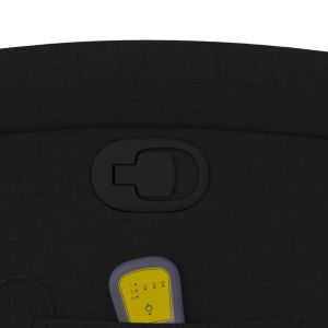 Масажен изправящ стол реклайнер, черен, текстил