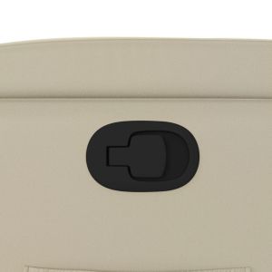 Изправящ реклайнер стол, кремав, изкуствена кожа