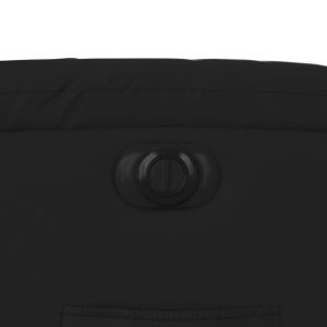 Електрически изправящ масажен реклайнер стол, черен, еко кожа