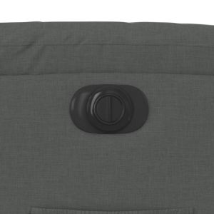 Електрически наклоняем стол, тъмносив, текстил