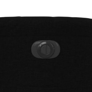 Електрически изправящ реклайнер стол, черен, текстил