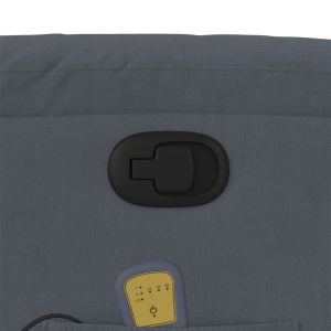 Масажен наклоняем стол, тъмносив, кадифе