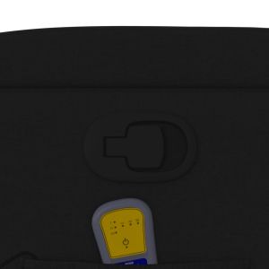 Масажен изправящ стол реклайнер, черен, текстил