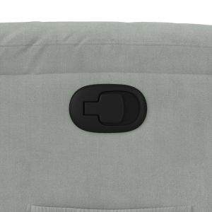 Изправящ реклайнер стол, светлосив, кадифе