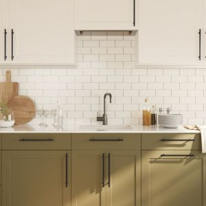 Дръжки за шкафове, 20 бр, черни, 224 мм, неръждаема стомана