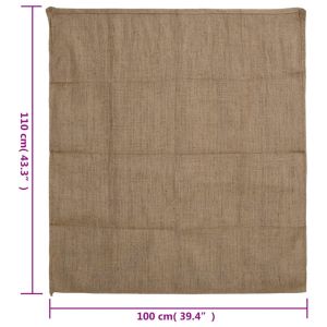 Чували от юта 30 бр 100x110 см 100% юта 340 gsm