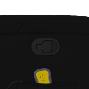 Масажен наклоняем стол, черен, изкуствена кожа