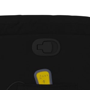 Масажен наклоняем стол, черен, текстил