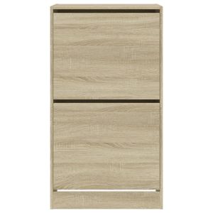 Шкаф за обувки с 2 флип чекмеджета сонома дъб 60x42x108 см