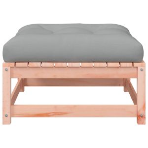 Градинско кресло без подлакътници, с възглавници и табуретка