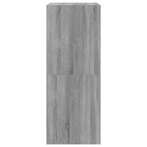 Шкаф за обувки с 2 флип чекмеджета сив сонома 80x42x108 см