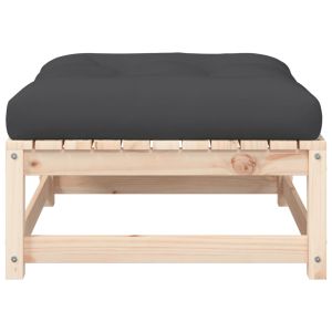 Градинско кресло без подлакътници, с възглавници и табуретки