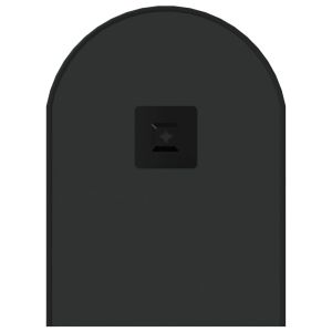 Стенно огледало черно 60x25 см овално