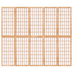 Параван за стая, 5 панела, в японски стил, 200x170 cм