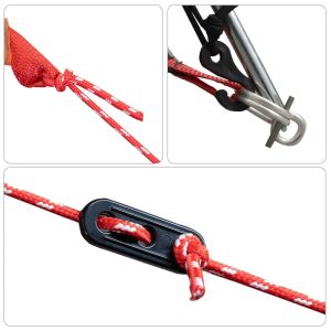 Куполна къмпинг палатка, 4-местна, синя, водоустойчива