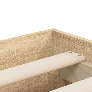 Рамка за легло с чекмедже дъб сонома 120x200 см инженерно дърво