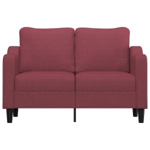2-местен диван, Виненочервен, 120 см, плат