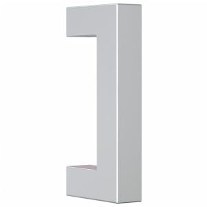 Дръжки за шкафове, 20 бр, сребристи, 64 мм, неръждаема стомана