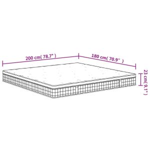 Матрак бонел пружини, Medium, 180x200 см