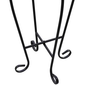 Мозаечна странична масичка за цветя, зелено-бяла