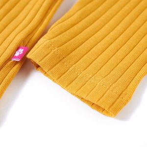 Детска тениска с дълъг ръкав, охра, 104