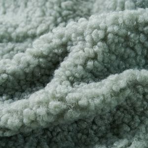 Детско яке с качулка и изкуствен косъм Teddy, мента зелено, 116