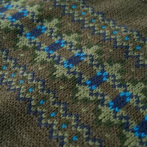 Детски плетен пуловер, каки, 128