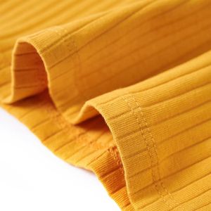 Детска тениска с дълъг ръкав, охра, 116